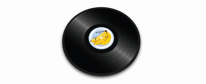 Kuchenplatte in Vinyl-Optik