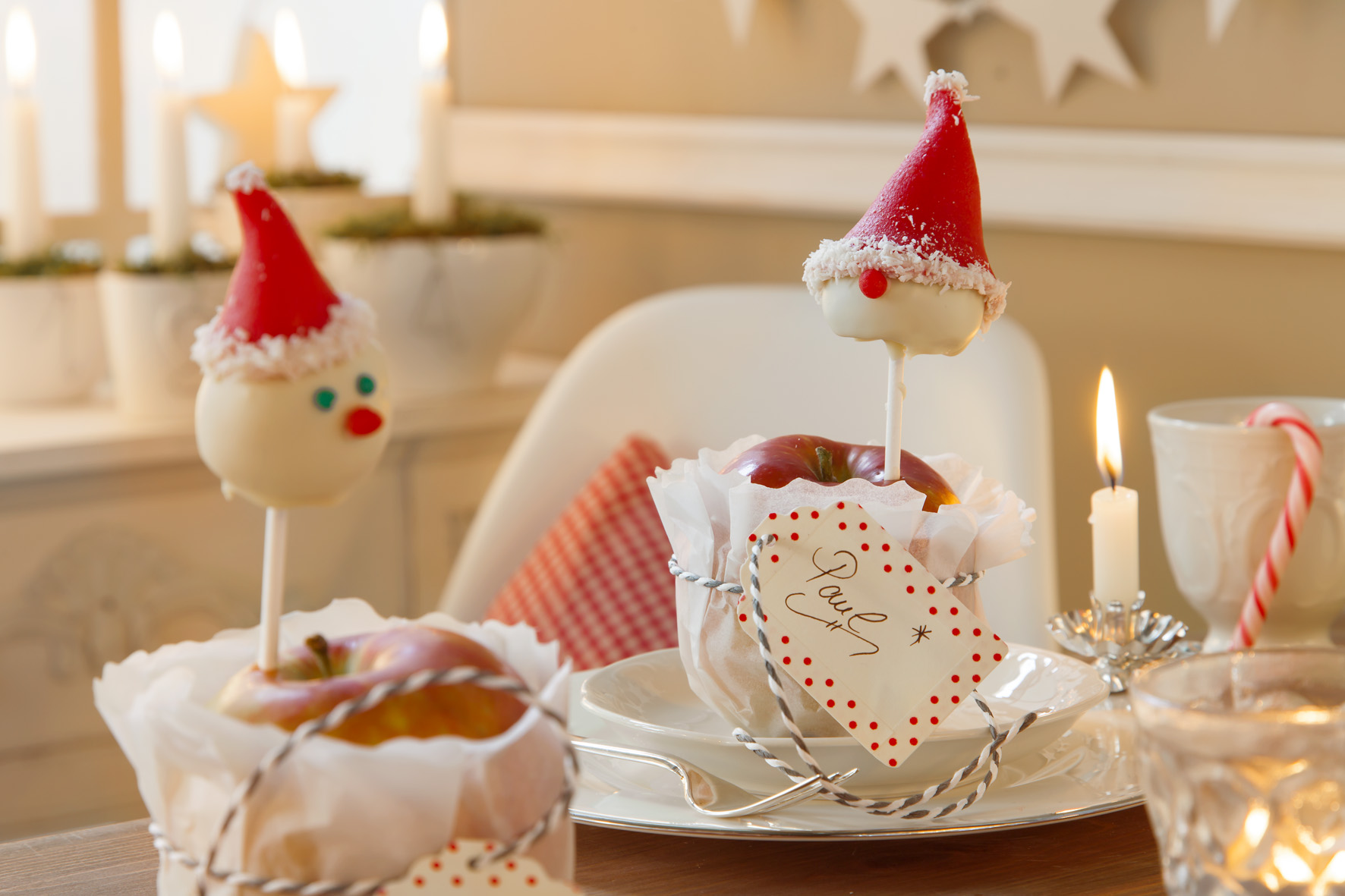 Tischdeko zu Weihnachten: Weihnachtstischdeko zum Adventskaffee