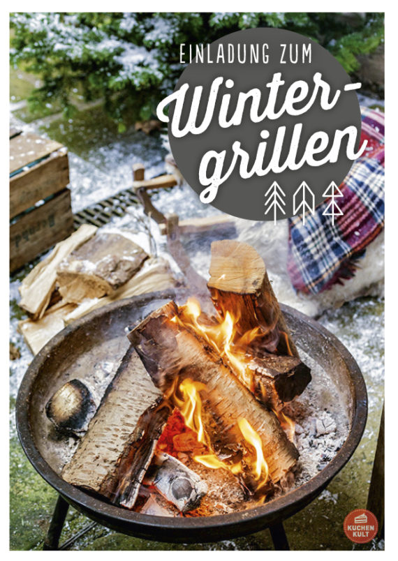 Wintergrillen Grillen im Winter Rezepte Ideen Einladungskarte gratis download