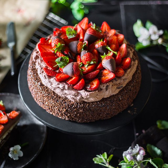 Schnelle Schokoladen-Erdbeer-Torte 1