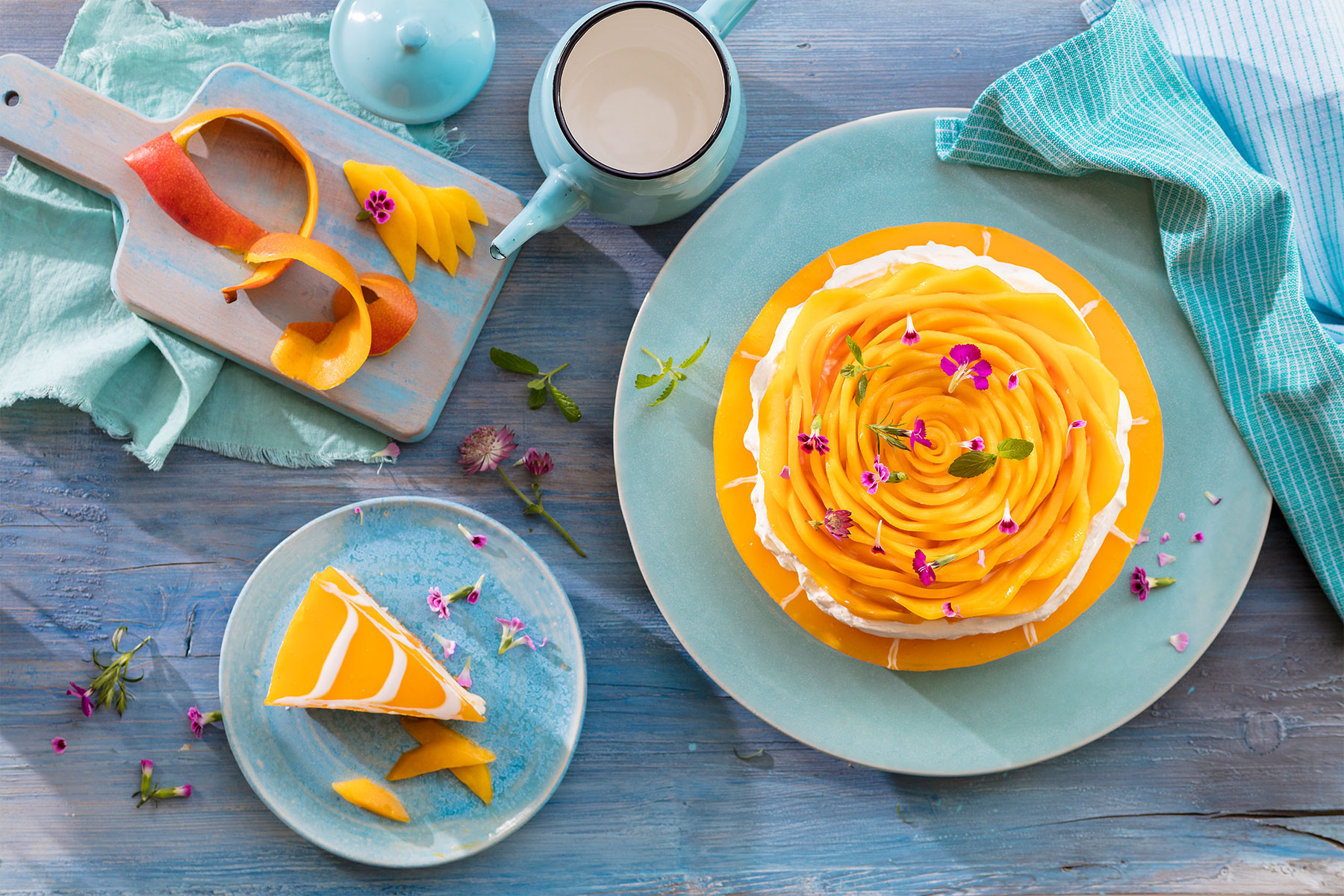 Rezept Mango Torte mit Sahne einfach selbstgemacht