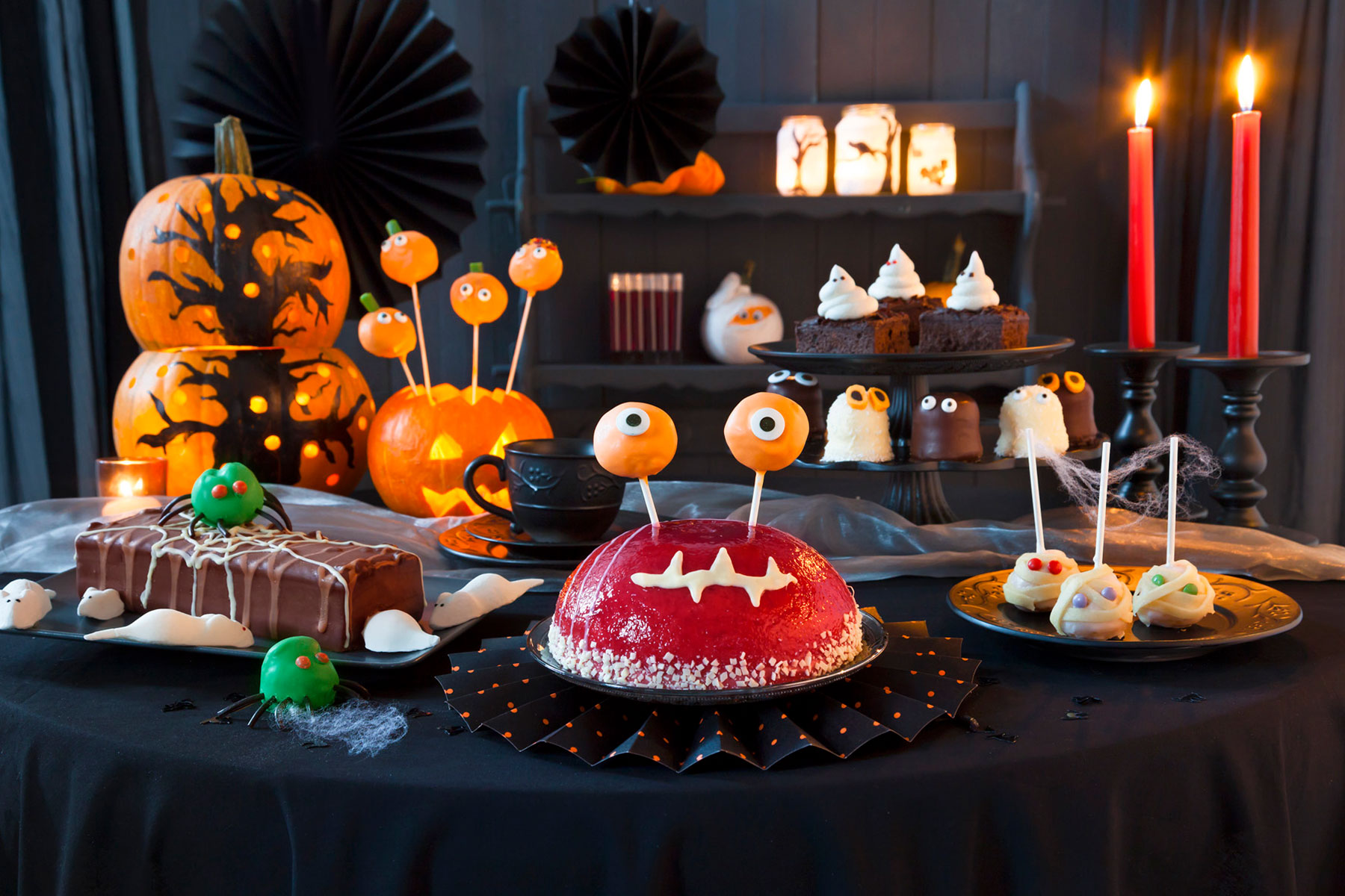 Halloween Kuchen & Halloween Deko fürs Kuchenbuffet ...