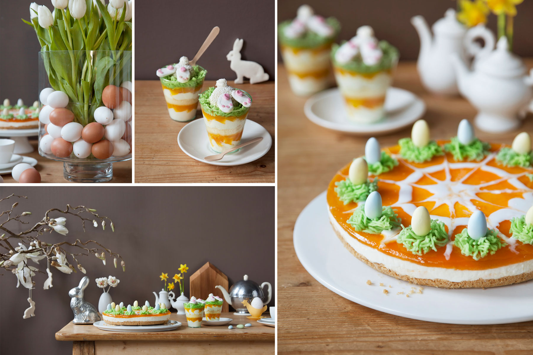 Kuchen zu Ostern Rezept und Ideen für festlich gedeckte Tafel