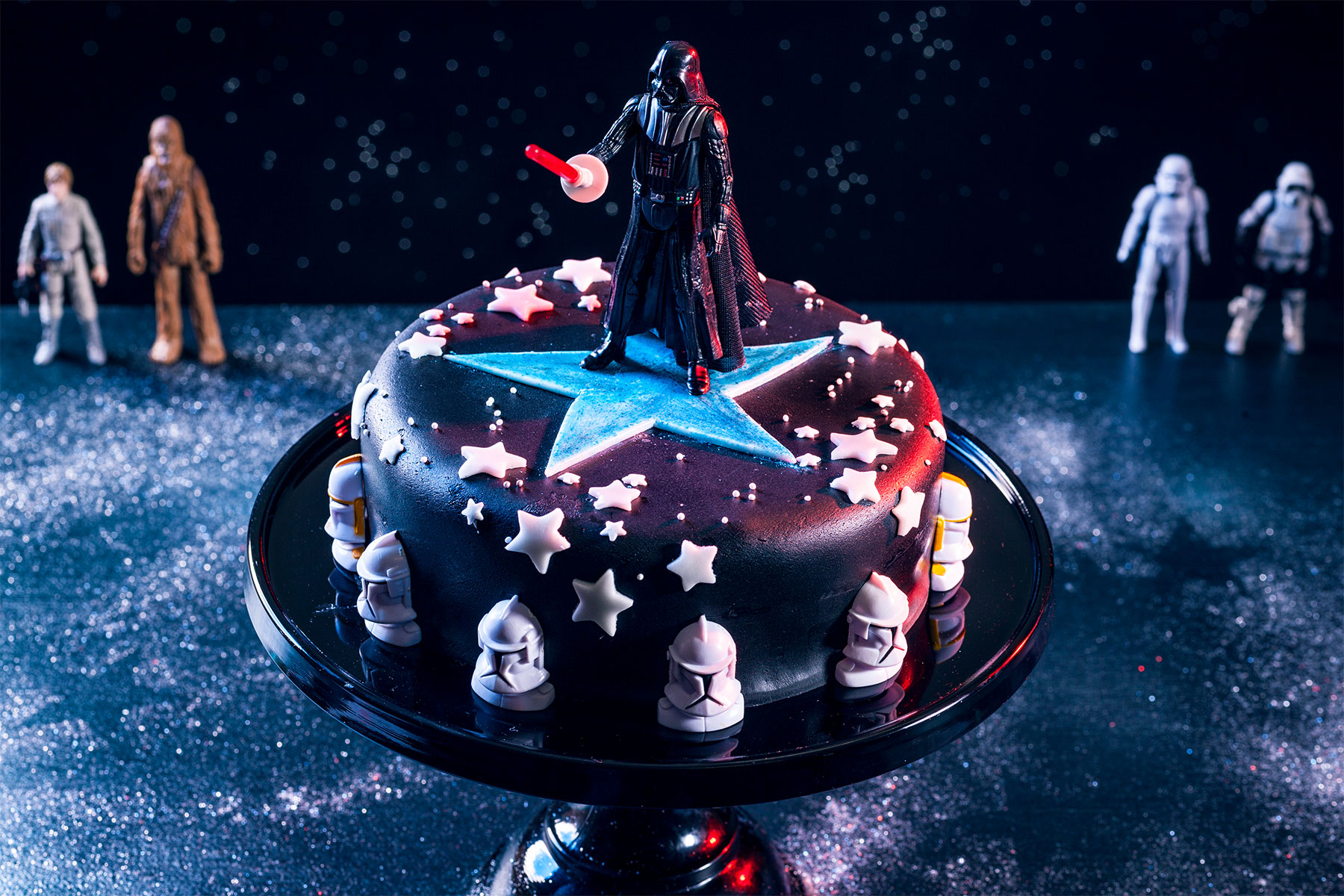 Star Wars Rezept Geburtstagstorte zum selber machen und dekorieren