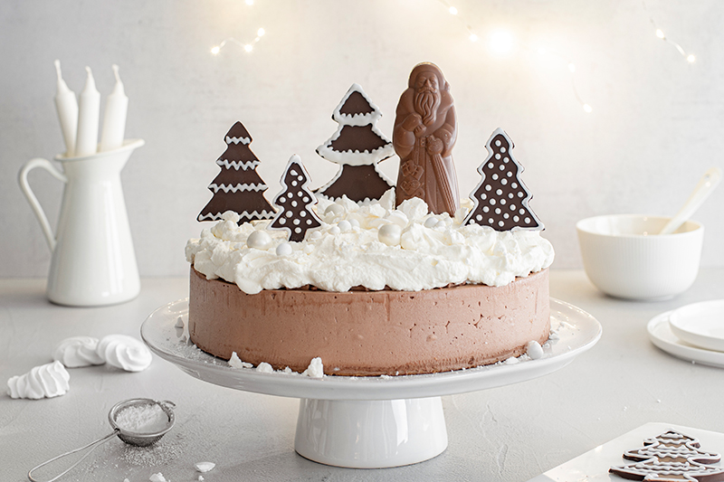 Weihnachtsmann Schokoladen-Torte 20