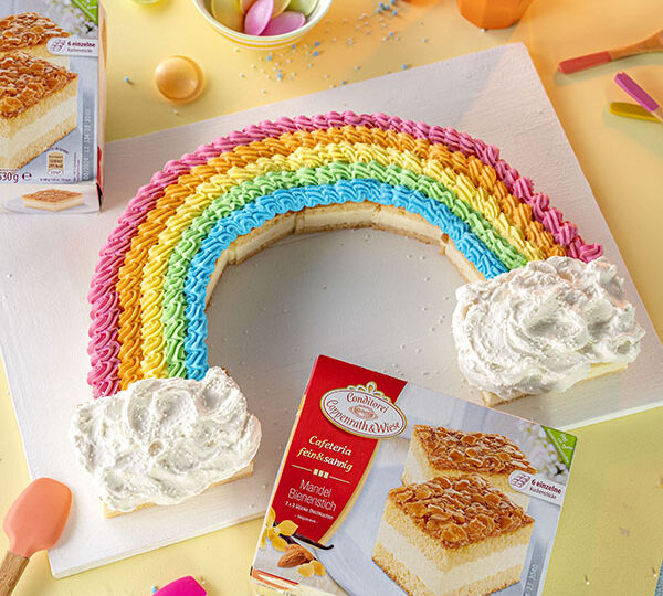 Bunter Regenbogen-Kuchen zum Geburtstag 7